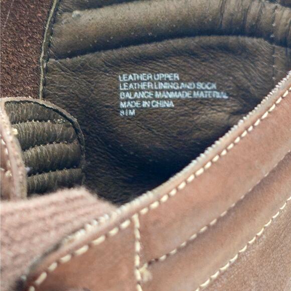 Halogen Vero Cuoio - 4" Heel Lace Up Brown Leather Granny Ankle Boots - Size 8.5 - Picture 9 of 9